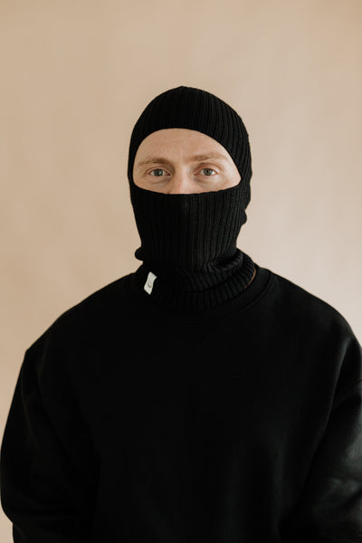 Balaclava Beanie - Black