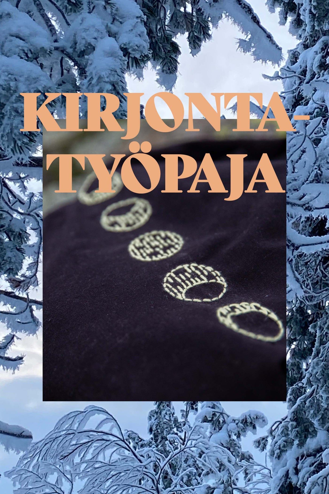 Kirjontatyöpaja Pyhällä 18.1.2025 + Pitkähihainen t-paita