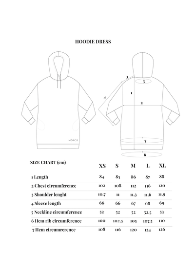 Buy online our sustainable clothing Sweater Hoodie Dress - Black - MORICO